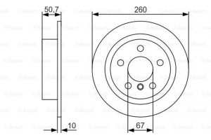 Bosch Δισκόπλακα - 0 986 479 C96