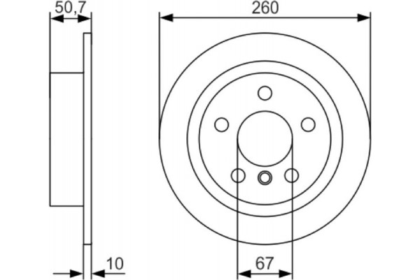 Bosch Δισκόπλακα - 0 986 479 C96