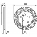 Bosch Δισκόπλακα - 0 986 479 C97