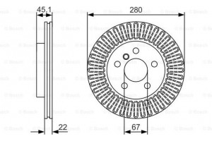 Bosch Δισκόπλακα - 0 986 479 C97