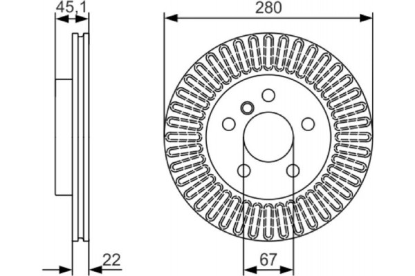 Bosch Δισκόπλακα - 0 986 479 C97