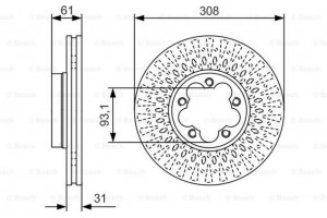 Bosch Δισκόπλακα - 0 986 479 C99