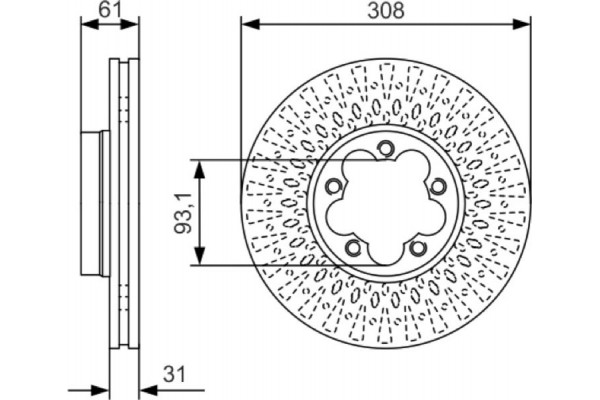 Bosch Δισκόπλακα - 0 986 479 C99