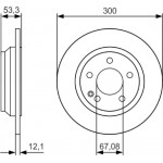 Bosch Δισκόπλακα - 0 986 479 D12