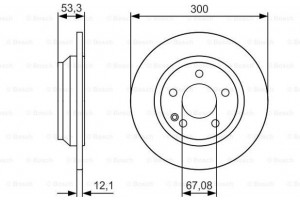 Bosch Δισκόπλακα - 0 986 479 D12