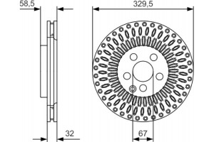 Bosch Δισκόπλακα - 0 986 479 D13