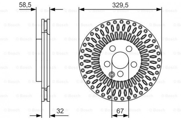 Bosch Δισκόπλακα - 0 986 479 D13