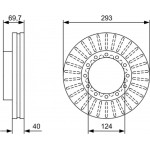 Bosch Δισκόπλακα - 0 986 479 D14
