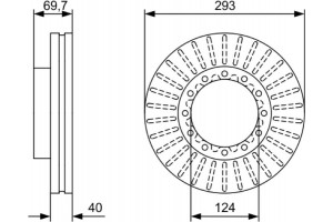Bosch Δισκόπλακα - 0 986 479 D14
