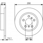 Bosch Δισκόπλακα - 0 986 479 D17