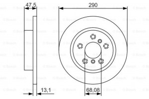 Bosch Δισκόπλακα - 0 986 479 D17