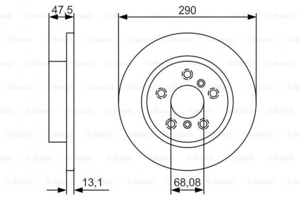 Bosch Δισκόπλακα - 0 986 479 D17