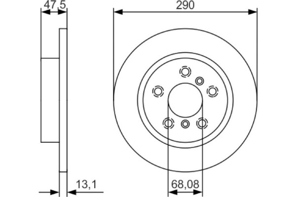Bosch Δισκόπλακα - 0 986 479 D17