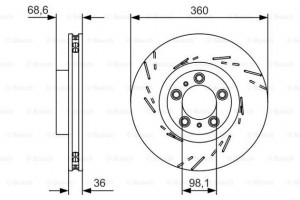Bosch Δισκόπλακα - 0 986 479 D22