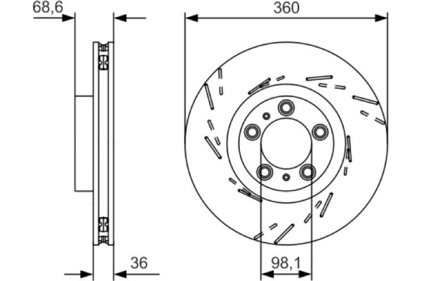 Bosch Δισκόπλακα - 0 986 479 D22