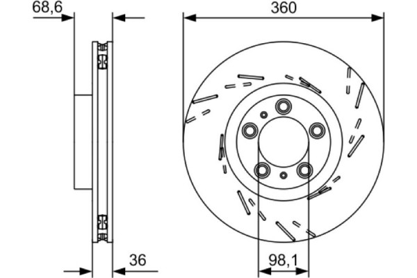 Bosch Δισκόπλακα - 0 986 479 D23