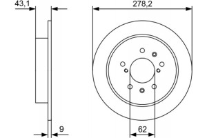 Bosch Δισκόπλακα - 0 986 479 D34