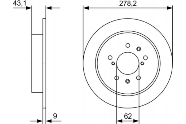 Bosch Δισκόπλακα - 0 986 479 D34