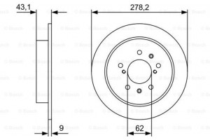 Bosch Δισκόπλακα - 0 986 479 D34