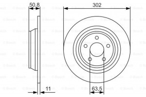 Bosch Δισκόπλακα - 0 986 479 D37