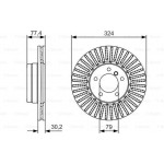 Bosch Δισκόπλακα - 0 986 479 D39