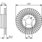 Bosch Δισκόπλακα - 0 986 479 D39