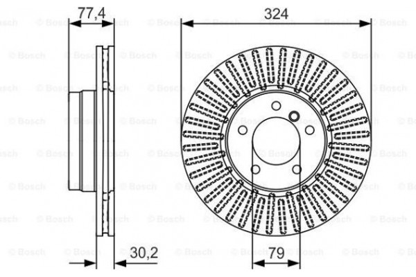 Bosch Δισκόπλακα - 0 986 479 D39