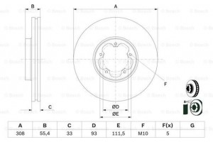 Bosch Δισκόπλακα - 0 986 479 D40