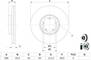 Bosch Δισκόπλακα - 0 986 479 D40
