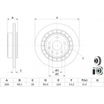 Bosch Δισκόπλακα - 0 986 479 D49