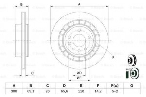 Bosch Δισκόπλακα - 0 986 479 D49