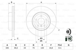 Bosch Δισκόπλακα - 0 986 479 D59