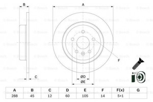 Bosch Δισκόπλακα - 0 986 479 D90