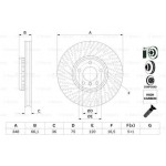 Bosch Δισκόπλακα - 0 986 479 E19