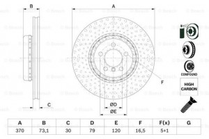 Bosch Δισκόπλακα - 0 986 479 E21
