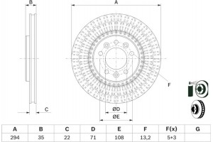 Bosch Δισκόπλακα - 0 986 479 E32
