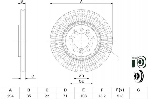 Bosch Δισκόπλακα - 0 986 479 E32