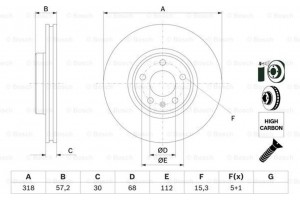 Bosch Δισκόπλακα - 0 986 479 E49