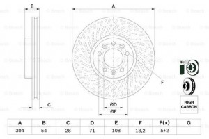 Bosch Δισκόπλακα - 0 986 479 E52