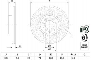 Bosch Δισκόπλακα - 0 986 479 E52
