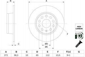 Bosch Δισκόπλακα - 0 986 479 F23