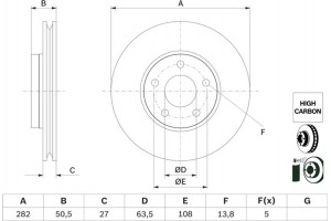 Bosch Δισκόπλακα - 0 986 479 F81