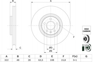 Bosch Δισκόπλακα - 0 986 479 F90