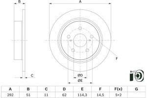 Bosch Δισκόπλακα - 0 986 479 H27