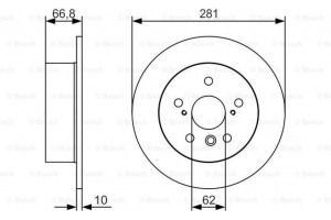 Bosch Δισκόπλακα - 0 986 479 R06