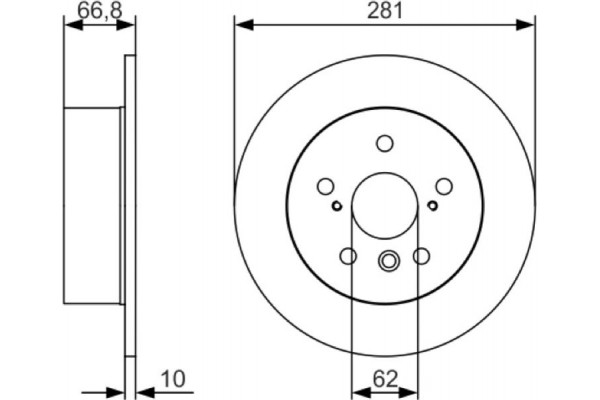 Bosch Δισκόπλακα - 0 986 479 R06 Bosch Δισκόπλακα - 0 986 479 R06