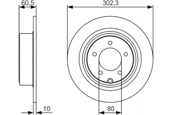 Bosch Δισκόπλακα - 0 986 479 R07