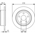 Bosch Δισκόπλακα - 0 986 479 R08