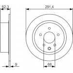 Bosch Δισκόπλακα - 0 986 479 R14