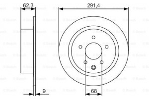 Bosch Δισκόπλακα - 0 986 479 R14